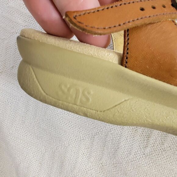 SAS Huarache Quarter Strap Sandal Antique Tan Brown Size 10.5 S Clean EUC - Picture 10 of 16